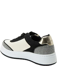 Alegria Averie Houndstooth Print Accent Zip Platform Sneakers