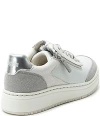 Alegria Averie Suede Zip Platform Sneakers