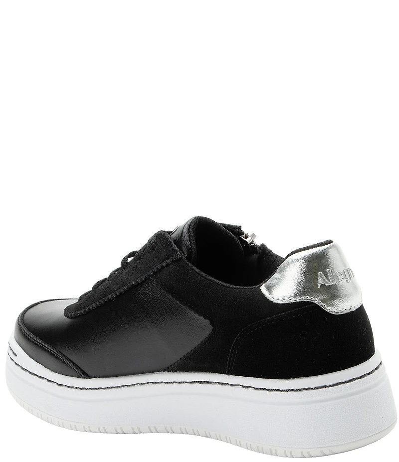 Alegria Averie Leather Zip Platform Sneakers