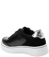 Alegria Averie Leather Zip Platform Sneakers