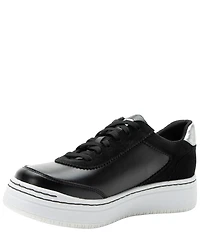 Alegria Averie Leather Zip Platform Sneakers