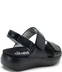 Alegria Bailee Leather Slingback Rocker Platform Sandals