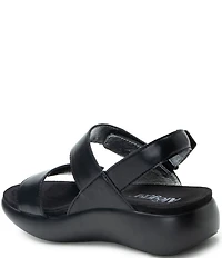 Alegria Bailee Leather Slingback Rocker Platform Sandals