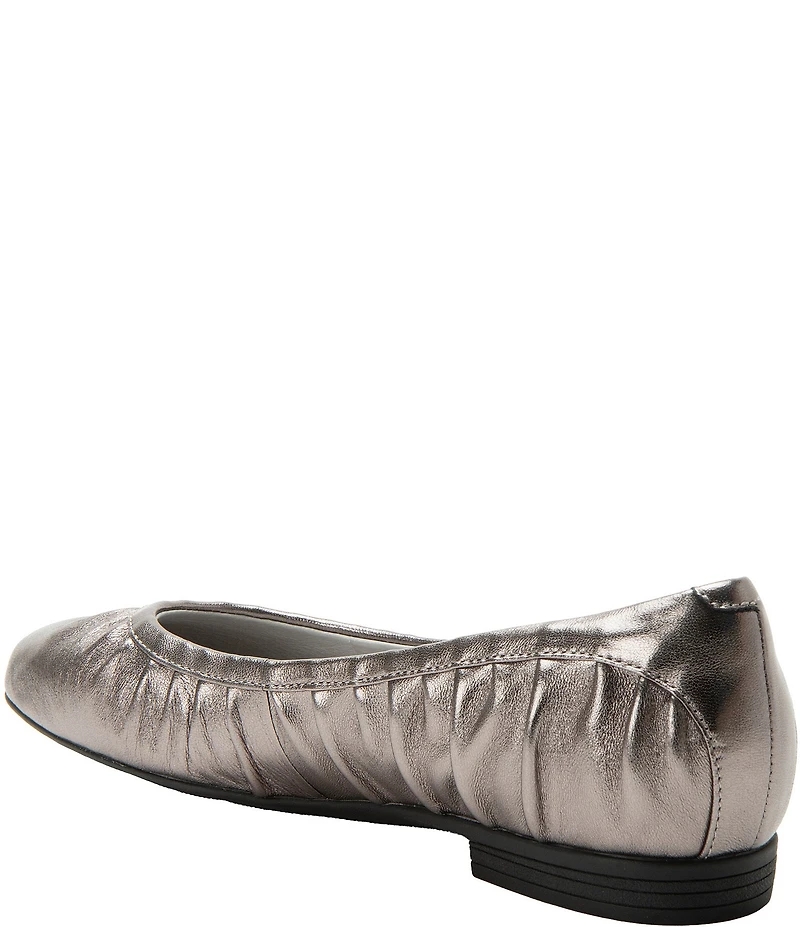 Alegria Beka Pleated Leather Ballet Flats