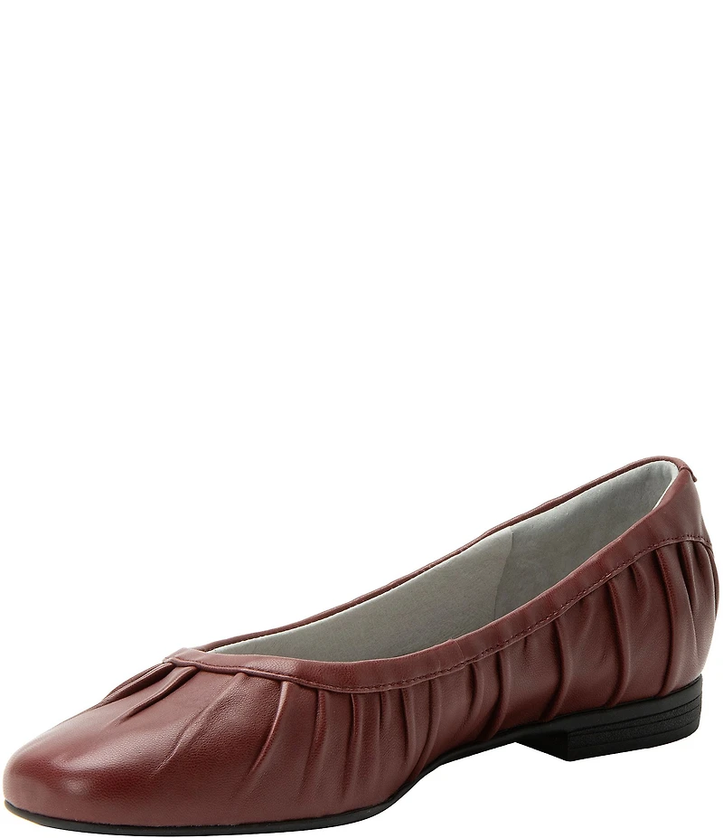 Alegria Beka Pleated Leather Ballet Flats