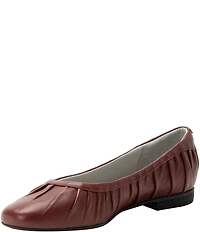 Alegria Beka Pleated Leather Ballet Flats