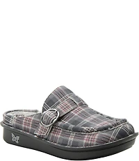 Alegria Brigid Plaid Leather Mules