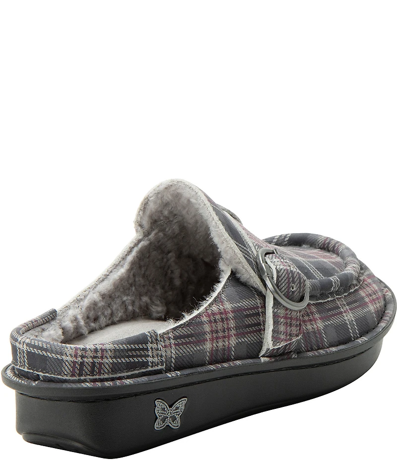 Alegria Brigid Plaid Leather Mules