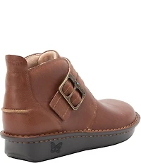Alegria Caiti Leather Adjustable Strap Booties