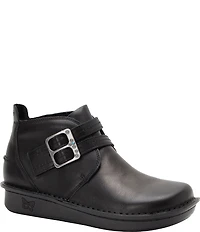 Alegria Caiti Leather Adjustable Strap Booties