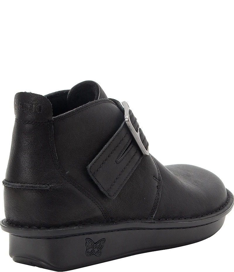 Alegria Caiti Leather Adjustable Strap Booties