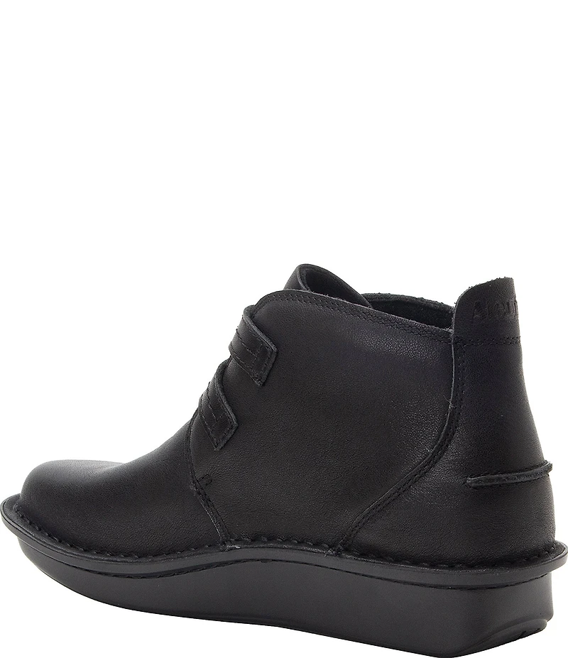 Alegria Caiti Leather Adjustable Strap Booties