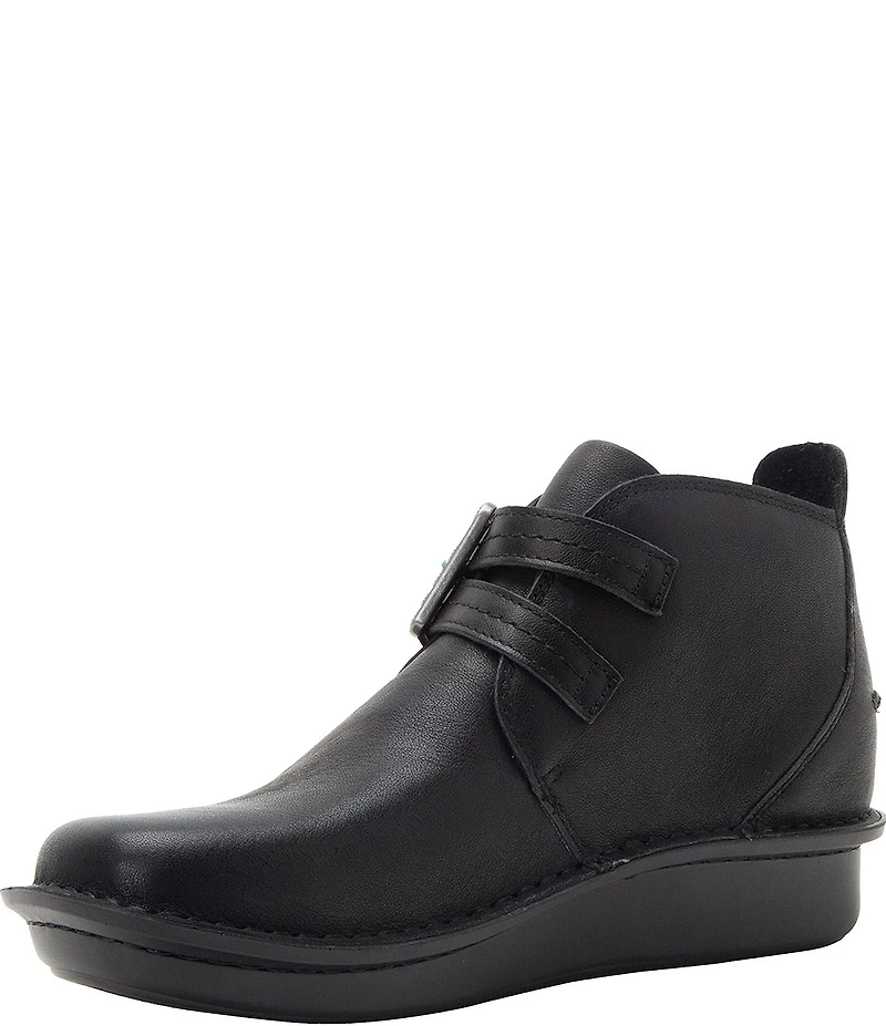 Alegria Caiti Leather Adjustable Strap Booties