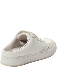 Alegria Celeste Leather Slip On Court Sneaker Mules
