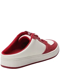 Alegria Celeste Leather Slip On Court Sneaker Mules