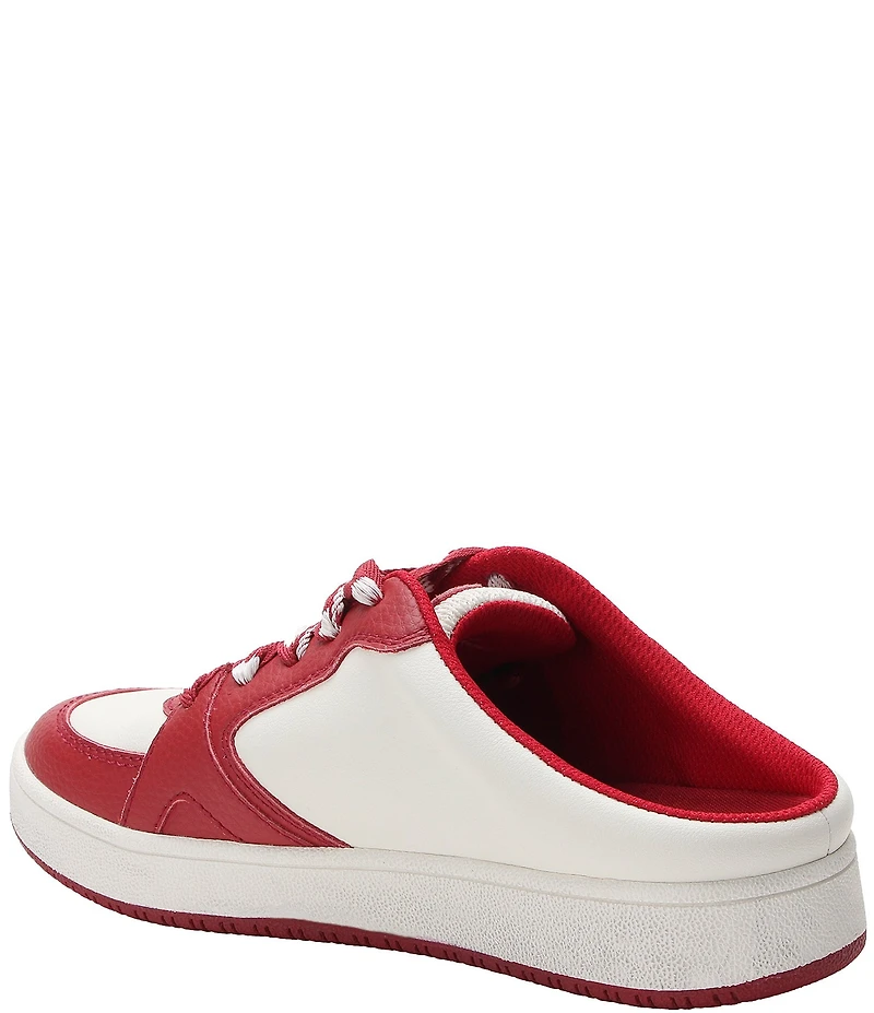 Alegria Celeste Leather Slip On Court Sneaker Mules