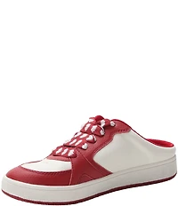 Alegria Celeste Leather Slip On Court Sneaker Mules