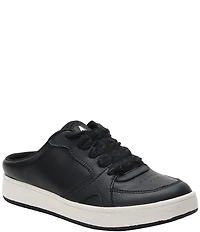 Alegria Celeste Leather Slip On Court Sneaker Mules