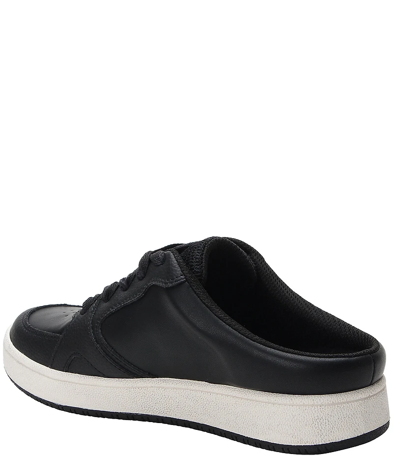 Alegria Celeste Leather Slip On Court Sneaker Mules