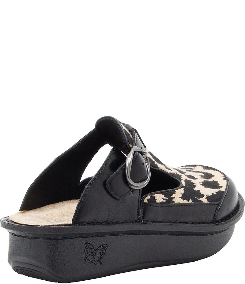 Alegria Classic Natural Instinct Animal Print and Leather Clogs