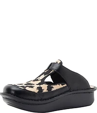 Alegria Classic Natural Instinct Animal Print and Leather Clogs