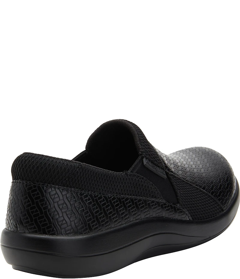 Alegria Duette Woven Print Slip On Clogs