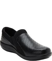 Alegria Duette Woven Print Slip On Clogs