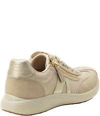Alegria Eazeer Nylon Lace Up Zip Sneakers