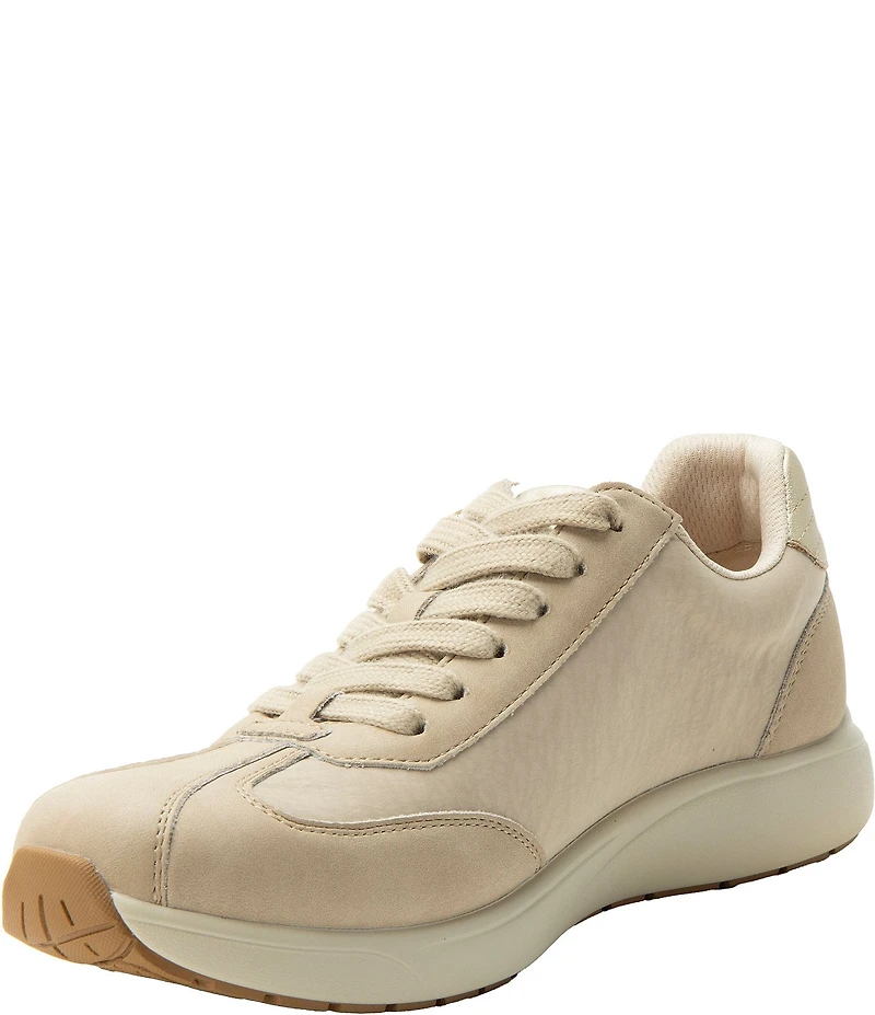 Alegria Eazeer Nylon Lace Up Zip Sneakers