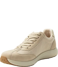 Alegria Eazeer Nylon Lace Up Zip Sneakers