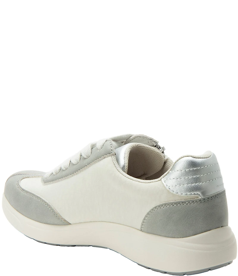 Alegria Eazeer Nylon Lace Up Zip Sneakers