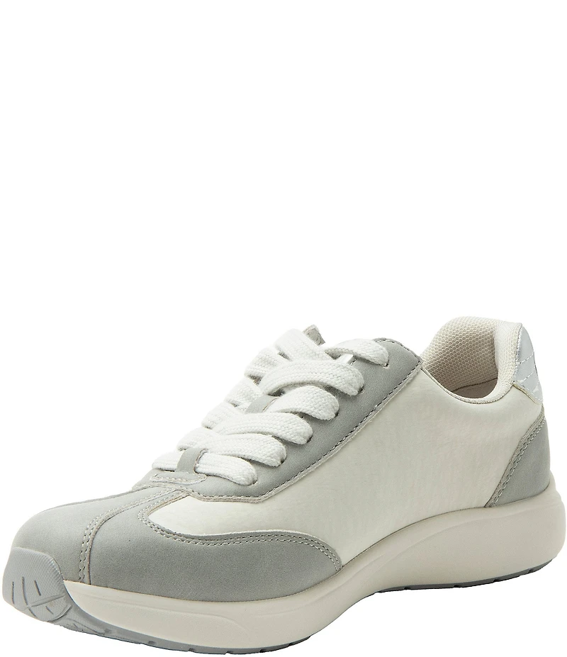 Alegria Eazeer Nylon Lace Up Zip Sneakers