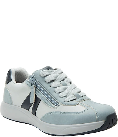 Alegria Eazeer Nylon Lace Up Zip Sneakers