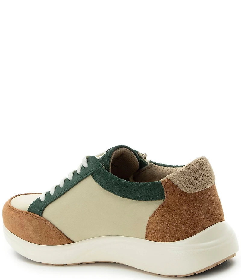 Alegria Eazeer Suede Lace Up Zip Platform Sneakers