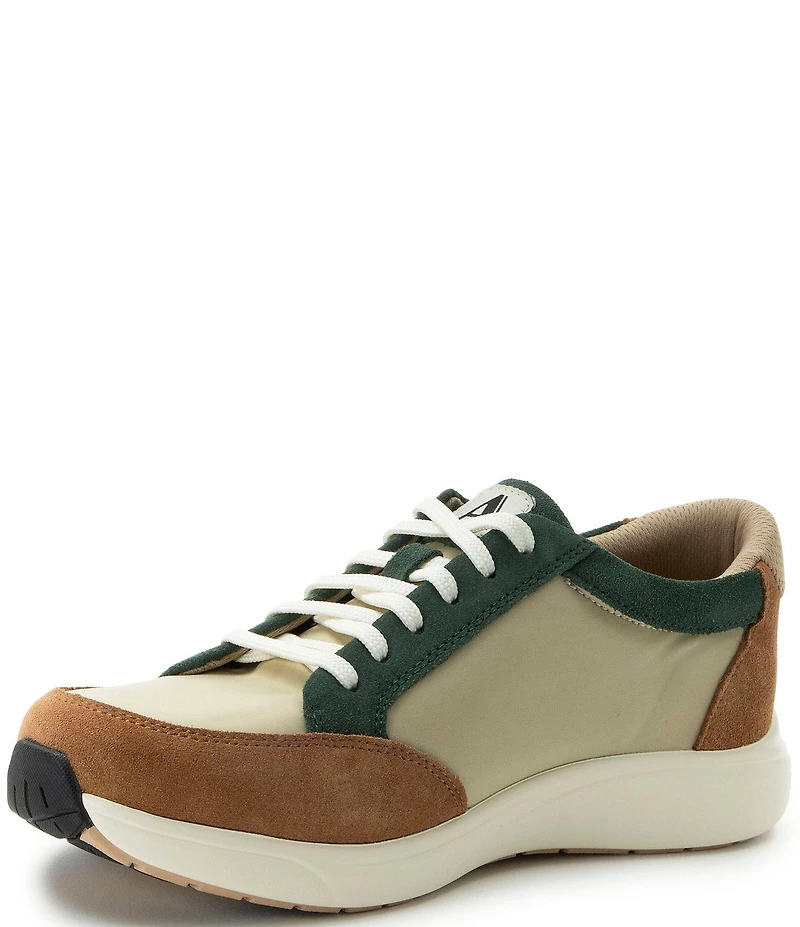 Alegria Eazeer Suede Lace Up Zip Platform Sneakers