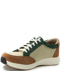 Alegria Eazeer Suede Lace Up Zip Platform Sneakers