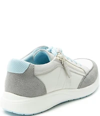 Alegria Eazeer Suede Lace Up Zip Platform Sneakers