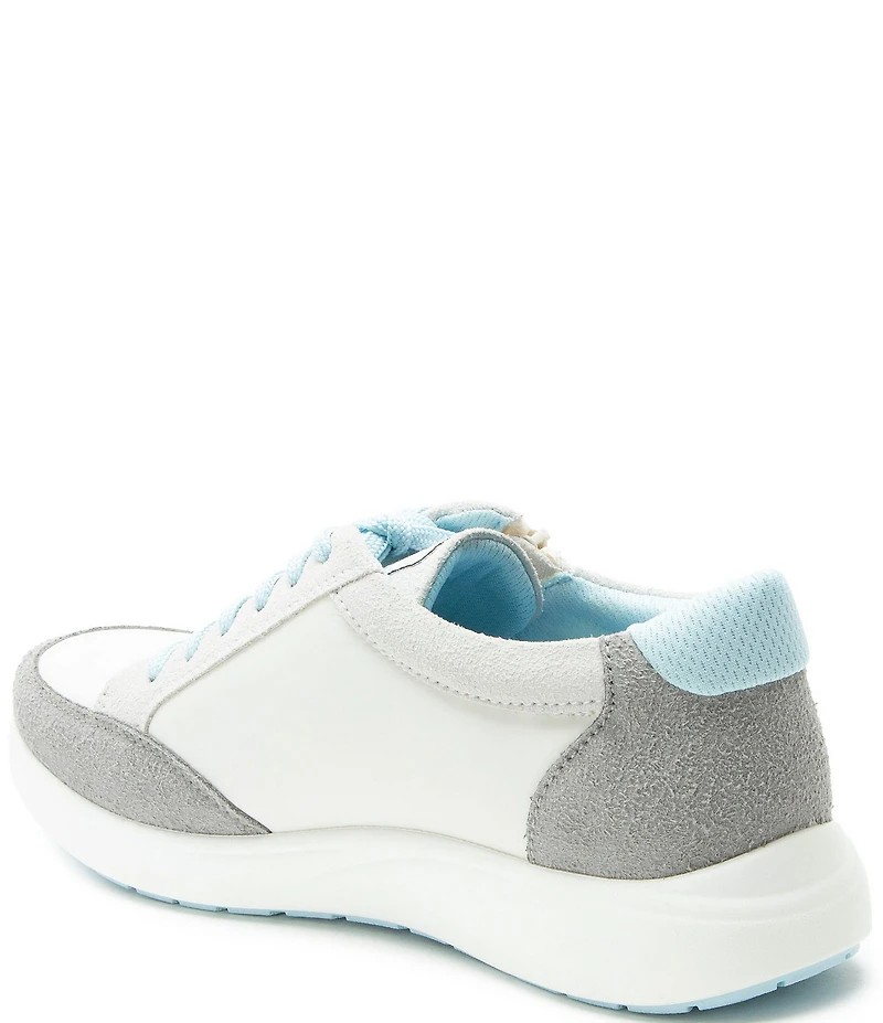 Alegria Eazeer Suede Lace Up Zip Platform Sneakers