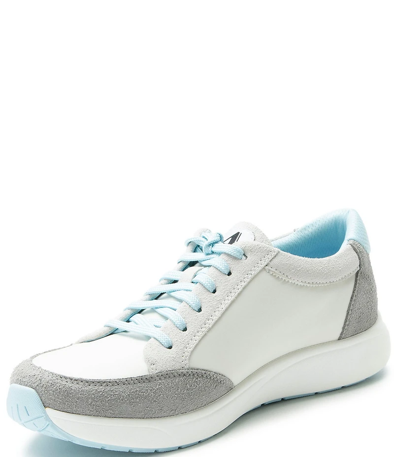 Alegria Eazeer Suede Lace Up Zip Platform Sneakers