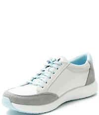 Alegria Eazeer Suede Lace Up Zip Platform Sneakers