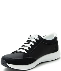 Alegria Eazeer Suede Lace Up Zip Platform Sneakers