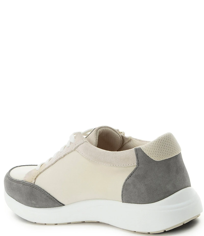 Alegria Eazeer Suede Lace Up Zip Platform Sneakers