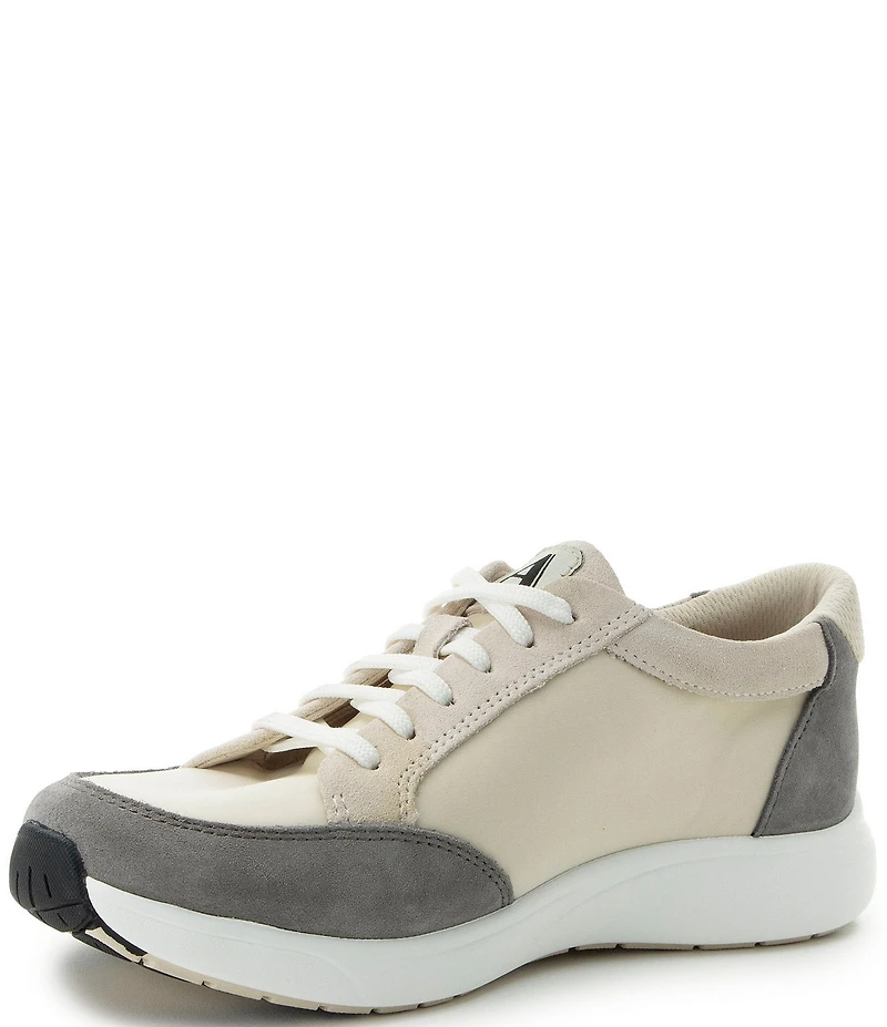 Alegria Eazeer Suede Lace Up Zip Platform Sneakers