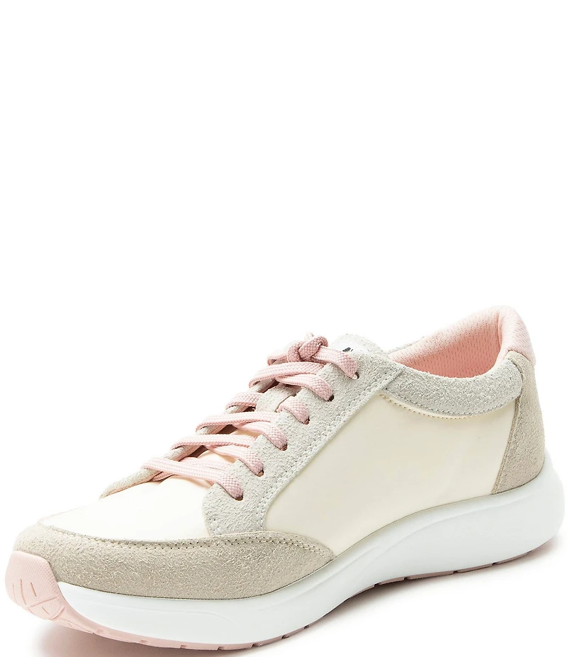 Alegria Eazeer Suede Lace Up Zip Platform Sneakers