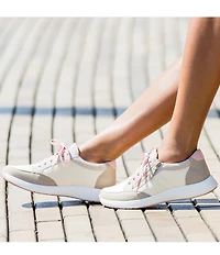 Alegria Eazeer Suede Lace Up Zip Platform Sneakers