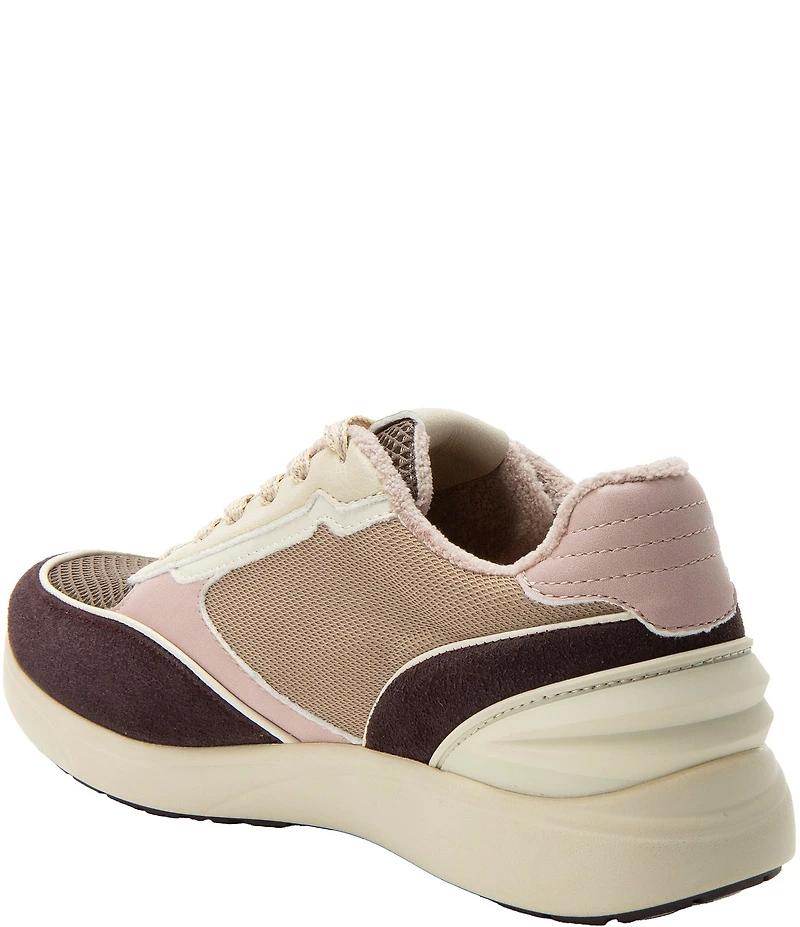 Alegria Embyr Mesh and Suede Walking Sneakers