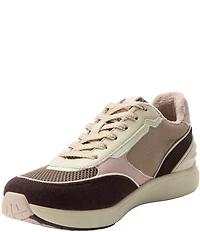 Alegria Embyr Mesh and Suede Walking Sneakers