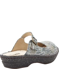 Alegria Fabel Baroque Printed Leather Mary Jane Mule Clogs