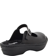 Alegria Fabel Leather Mary Jane Mule Clogs