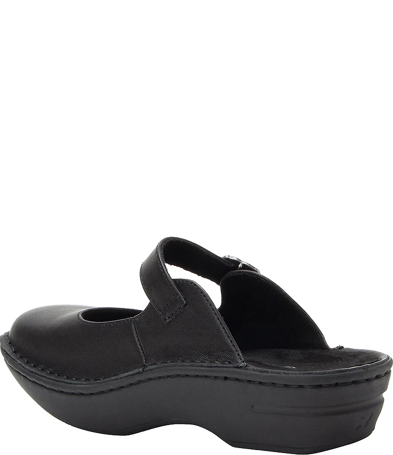 Alegria Fabel Leather Mary Jane Mule Clogs